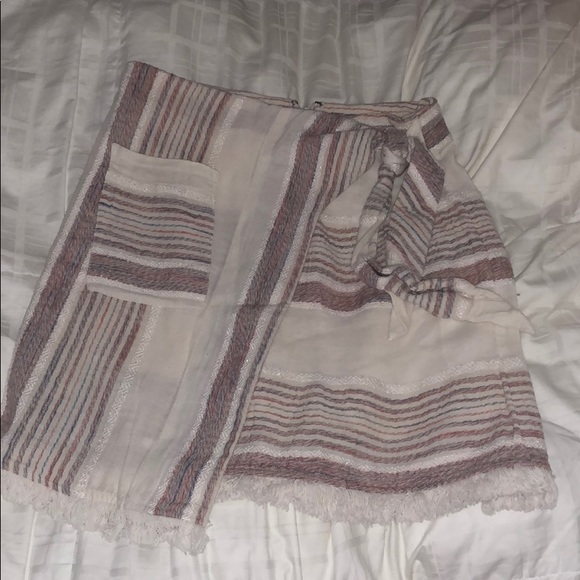 Holding Horses Avery Stripe Fringe Tie Skirt - Picture 5 of 8